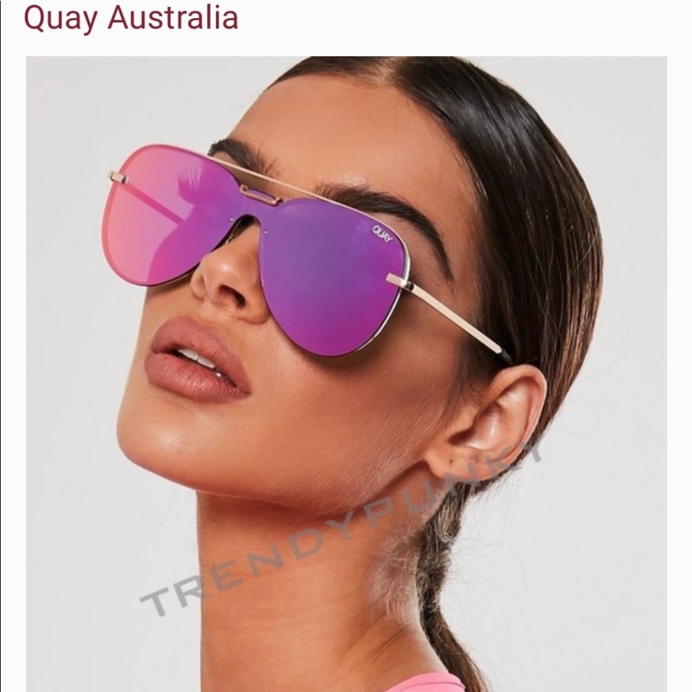 Quay Australia ~ pink sunglasses